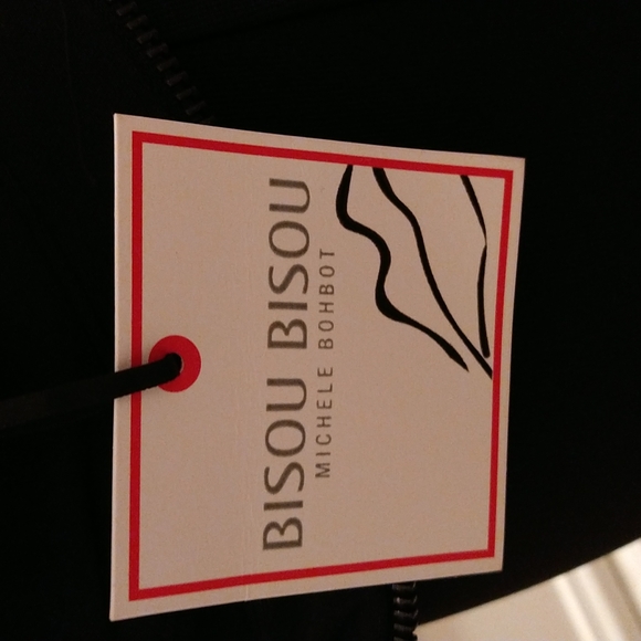 NWT Bisou Bisou black laced neckline dress Sz 4 - Picture 8 of 11